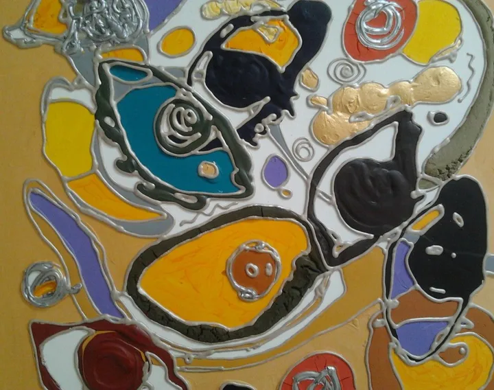 abstract, artwork by Gjovalin Paci