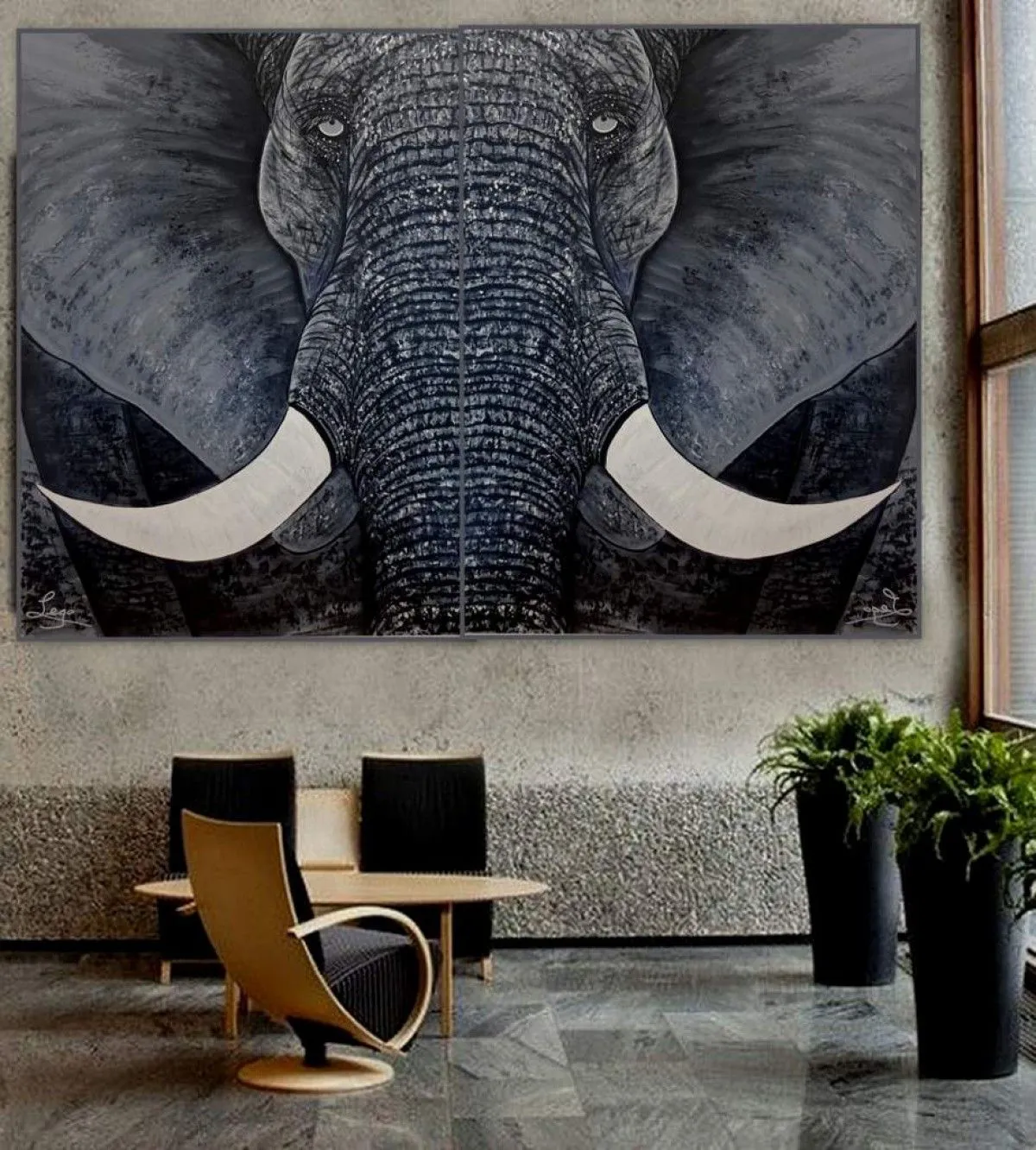 AFRIKE, œuvre de LEGO Atiste peintre