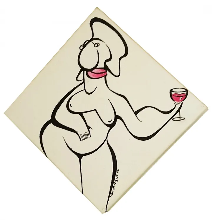 juste un verre, œuvre de Marianne Thoyer