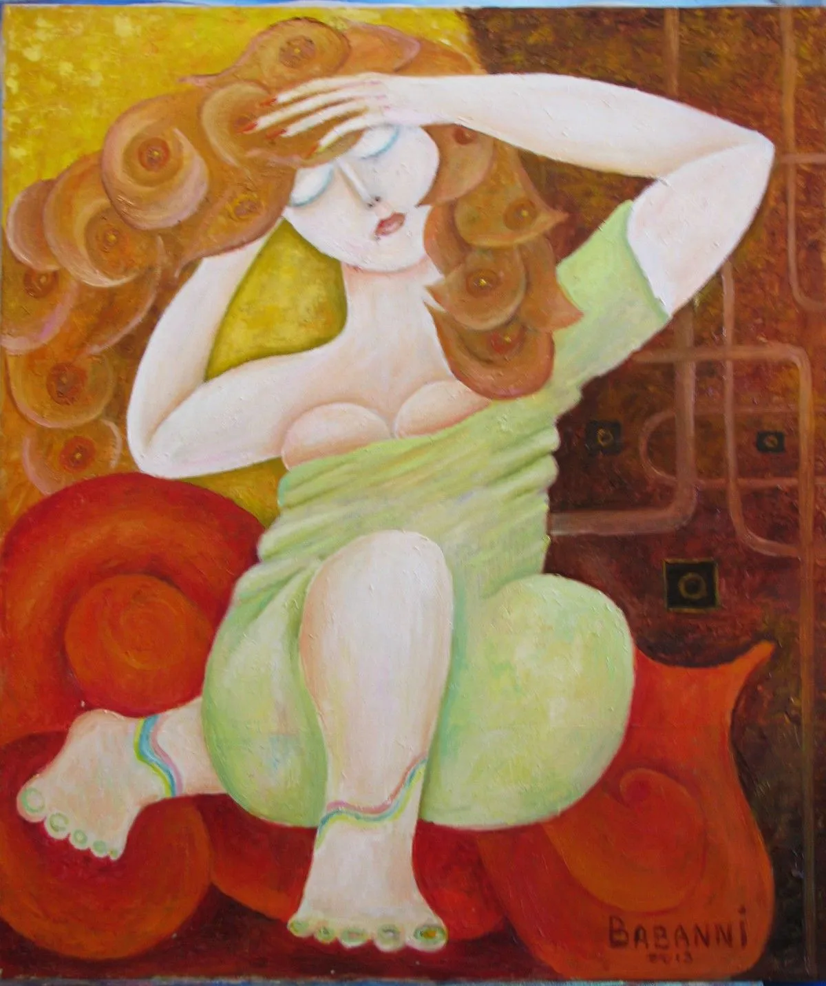 The girl behind, œuvre de Karen Babanni