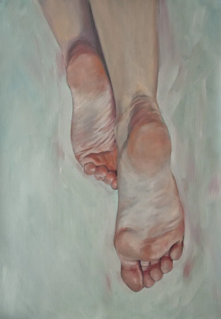 Nu de pieds 2, artwork by Hubert Camiglieri