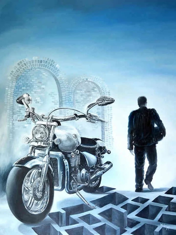 Lone rider, œuvre de Yelena Revis