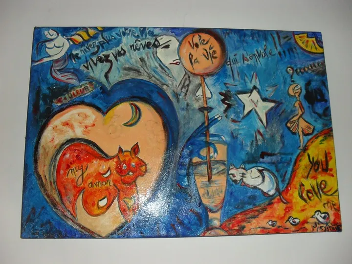 VOLE  LA VIE QUI S ENVOLE !!, artwork by miry anne huyghe