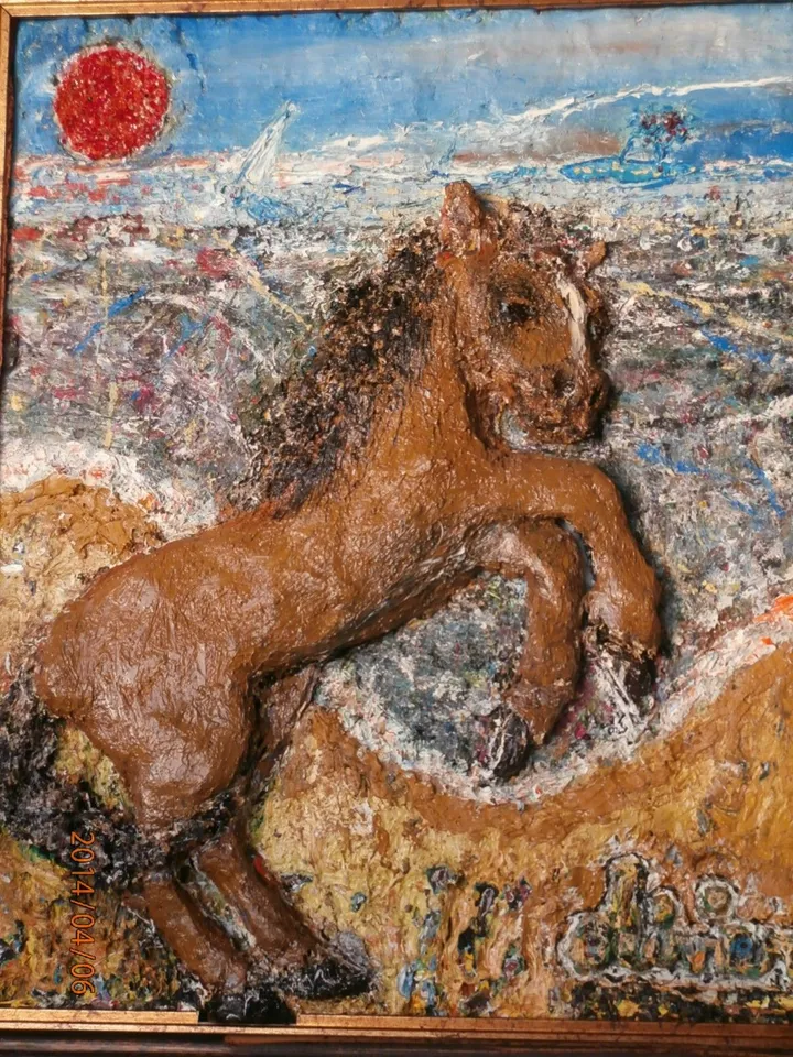 le cheval de la liberté, artwork by olivier decugniere
