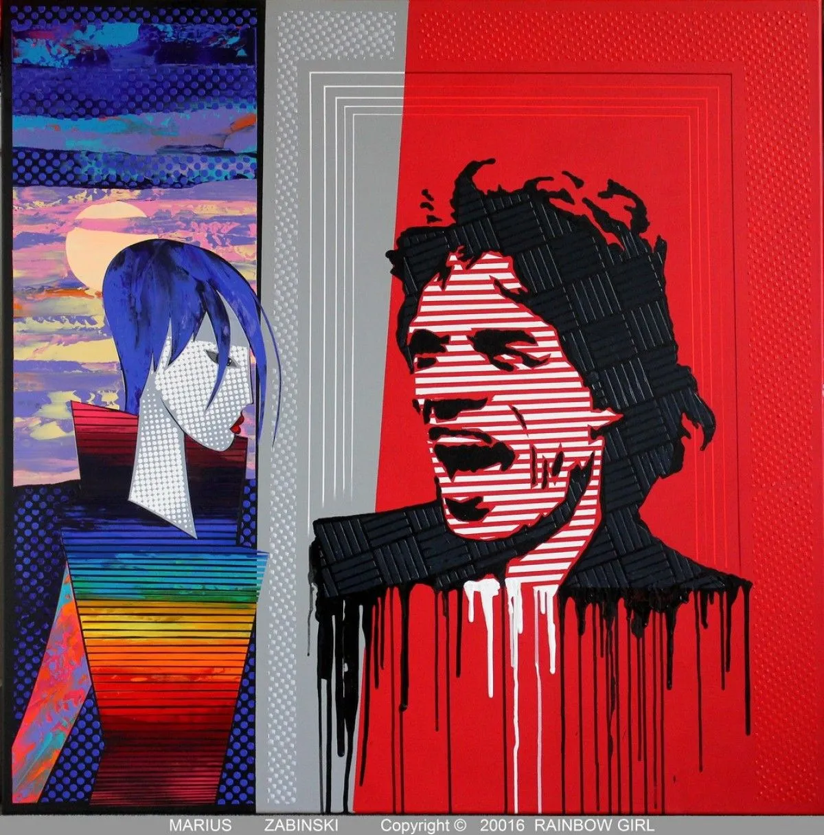 RAINBOW GIRL, artwork by MARIUS ZABINSKI