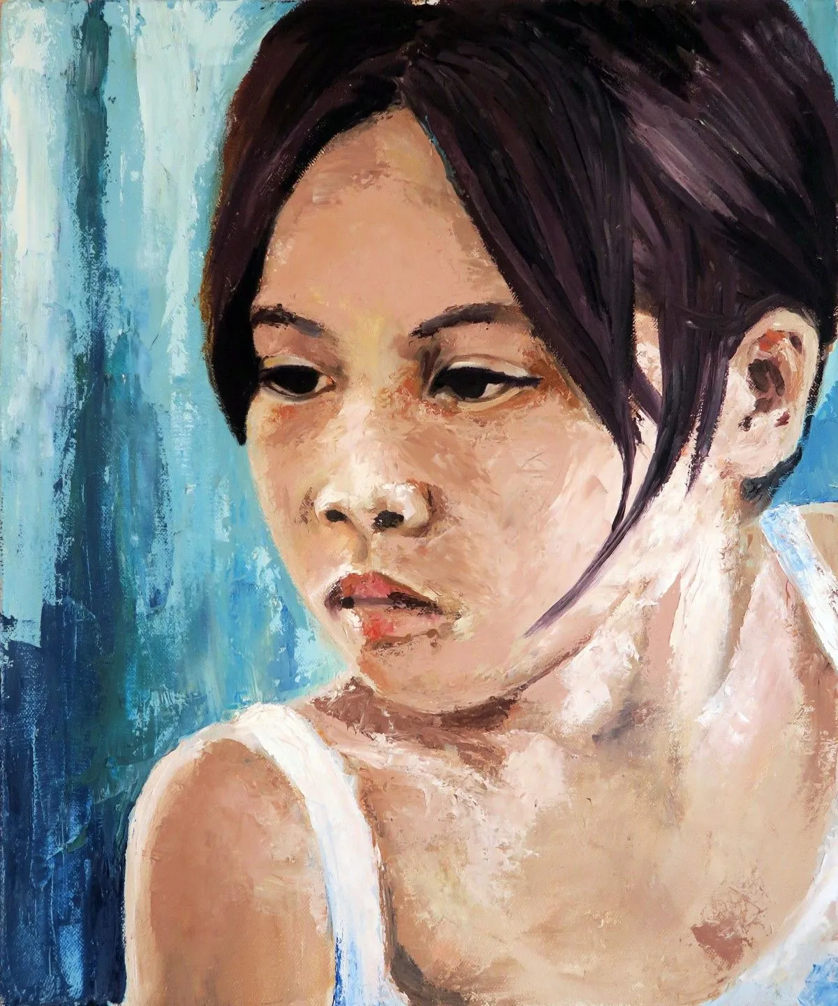 Cambodian girl 1.0, artwork by Olga Shmykova