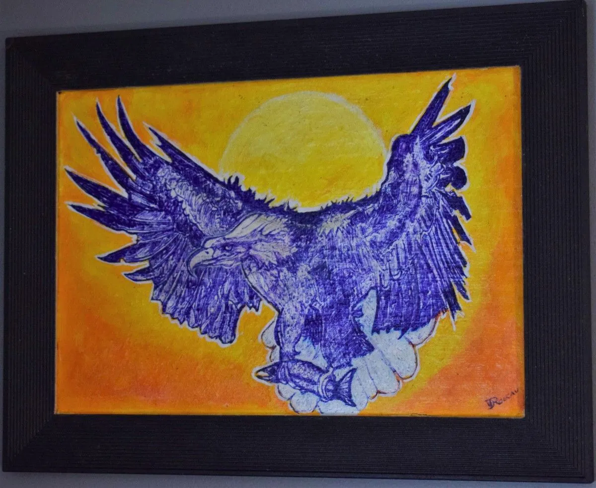 Aigle Micmacs, artwork by Denis Roucau