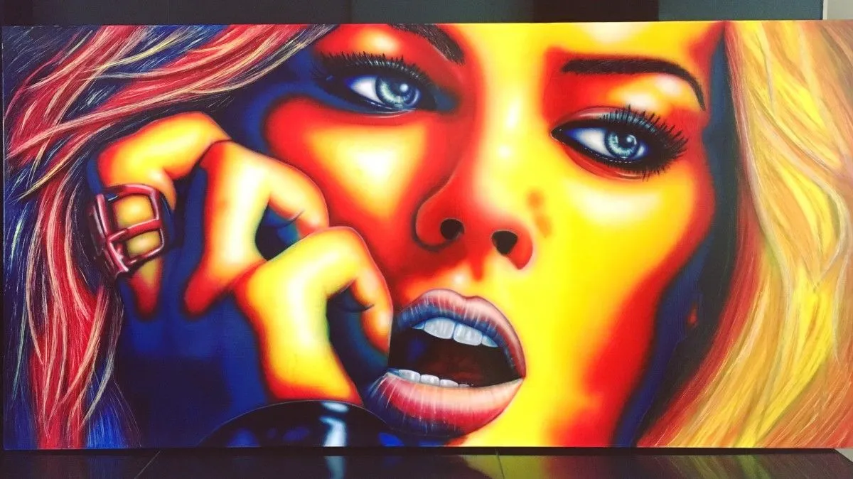 Margot Robbie, artwork by fred Trudel