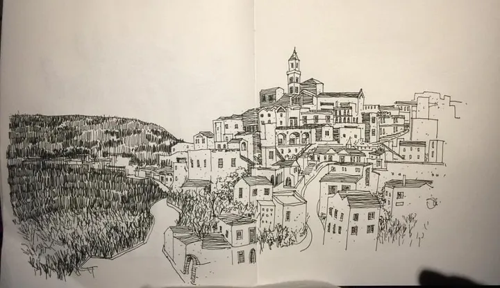 matera, artwork by Thanatip Jirawanicharoen