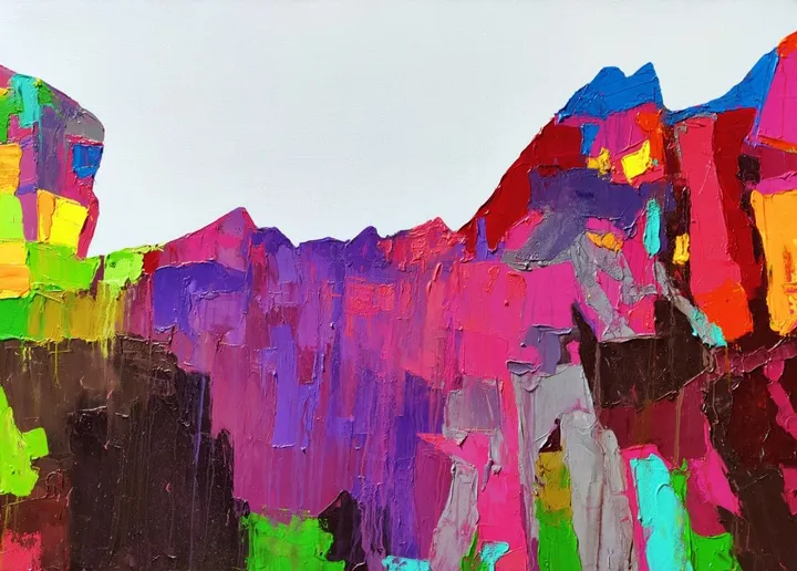 Magenta Majesty, artwork by Abhishek Kumar