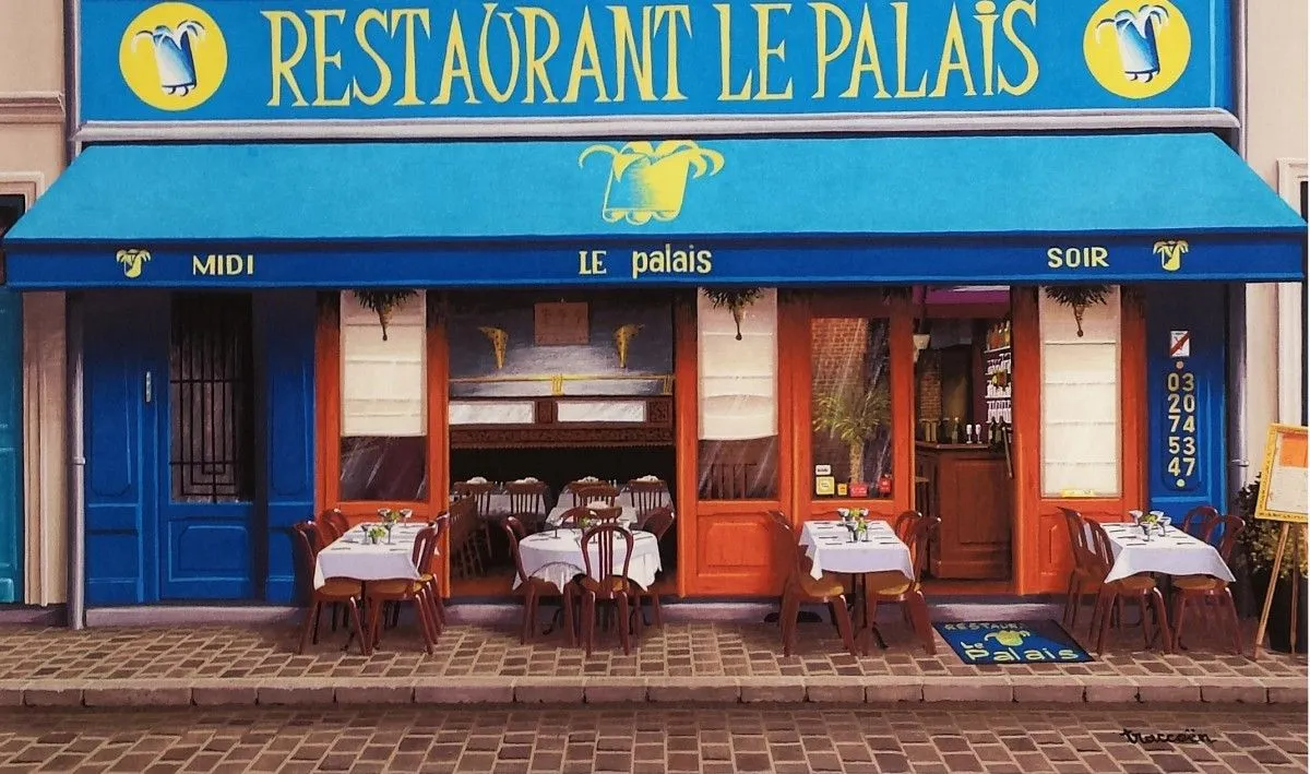 Restaurant Le Palais, artwork by Thierry Traccoën