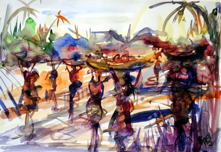 Afro Farmers, artwork by Akpan Usoroh
