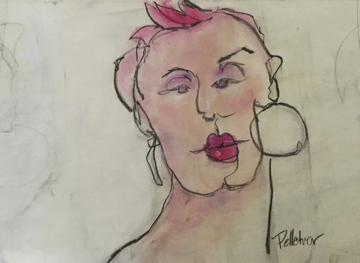 Rose bonbon (Série Perceptions), œuvre de Sylvie Pelletier