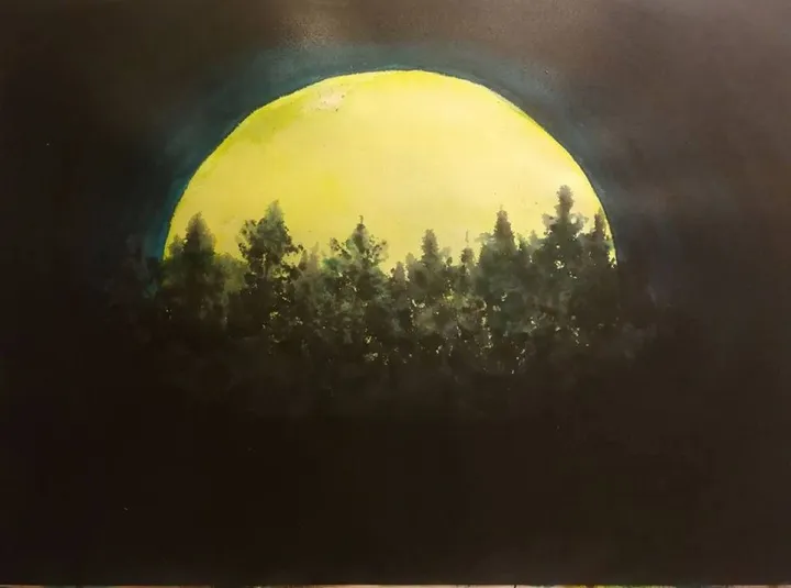 Full moon, œuvre de Petri Ška