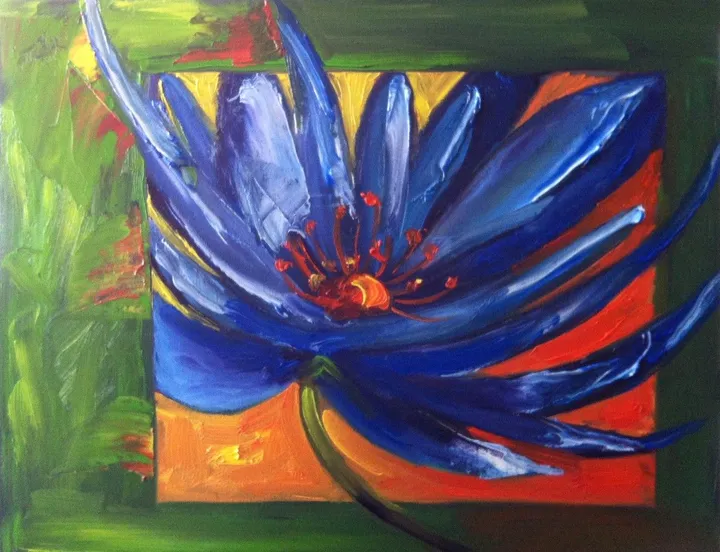 Une fleur pour maman- Vendu, artwork by Marie Bujold