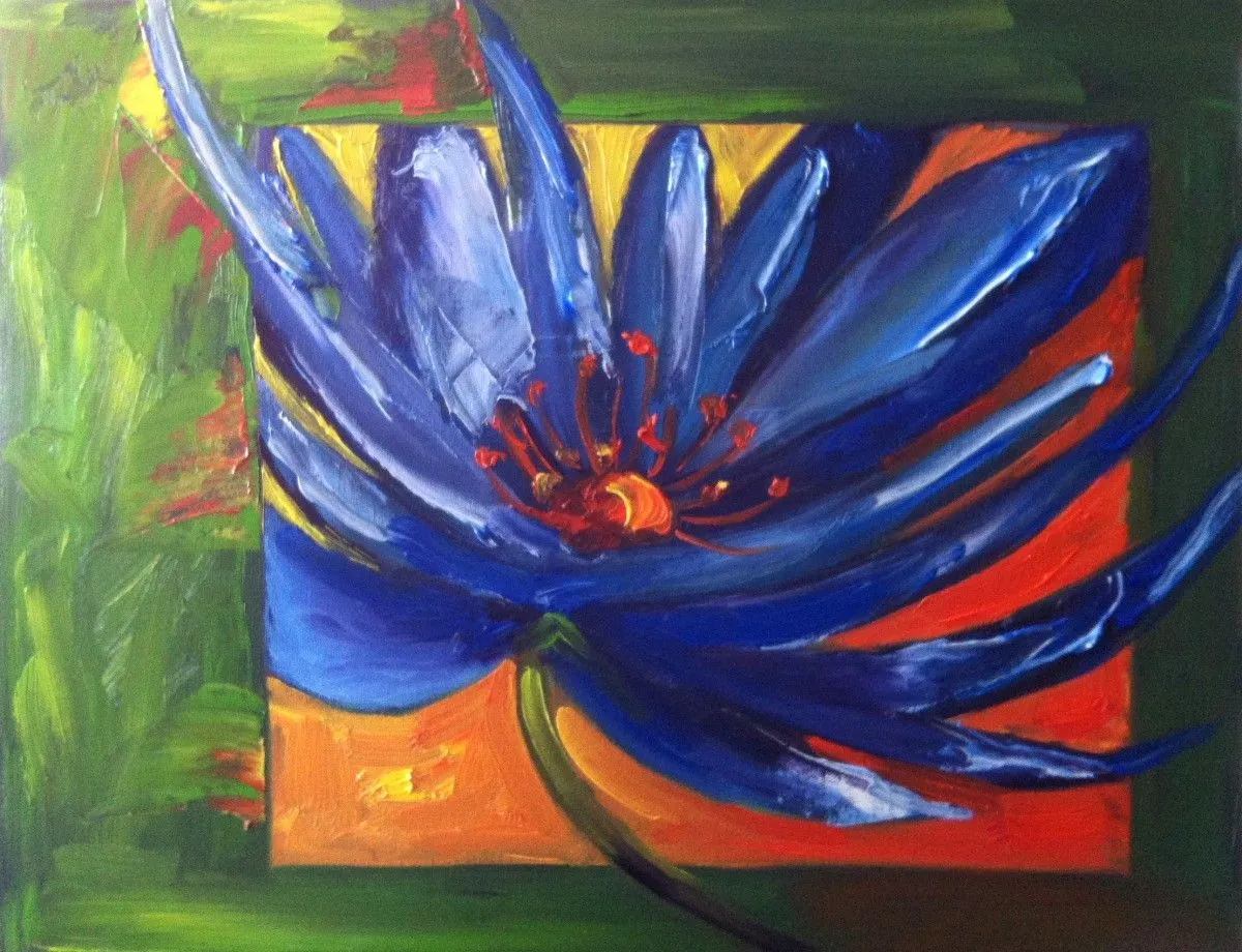 Une fleur pour maman- Vendu, œuvre de Marie Bujold