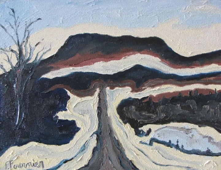 Winter Road, artwork by Francois Fournier