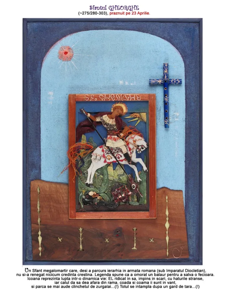 Saint George, artwork by Neculai Cociorva