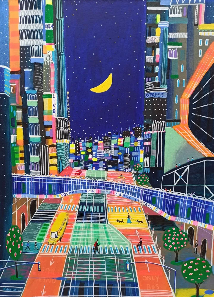 Downtown Skyline, artwork by Katrina Avotina