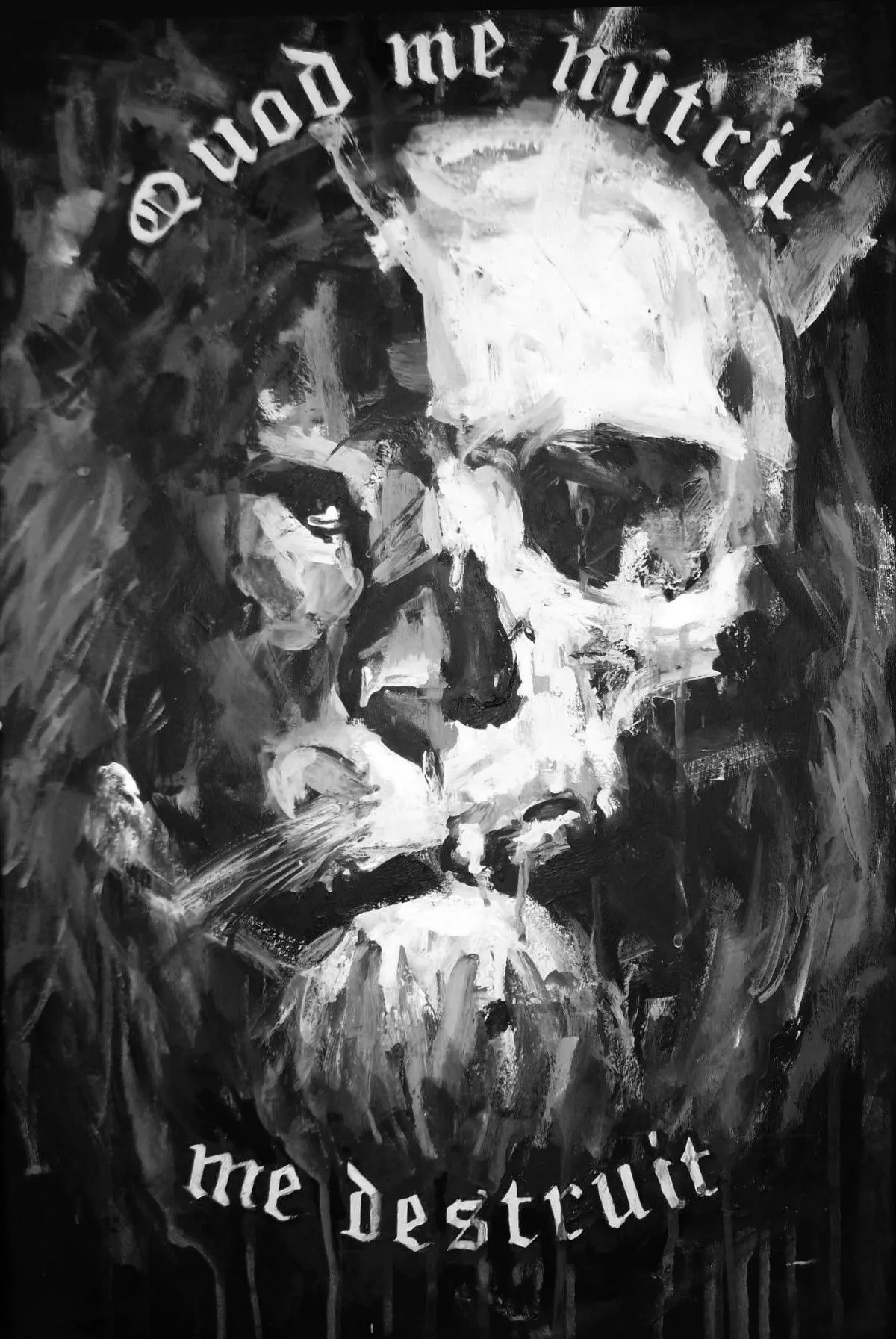 "Quod me nutrit , me destruit" (what feeds me , destroys me), œuvre de George Sinotwo Fanaras