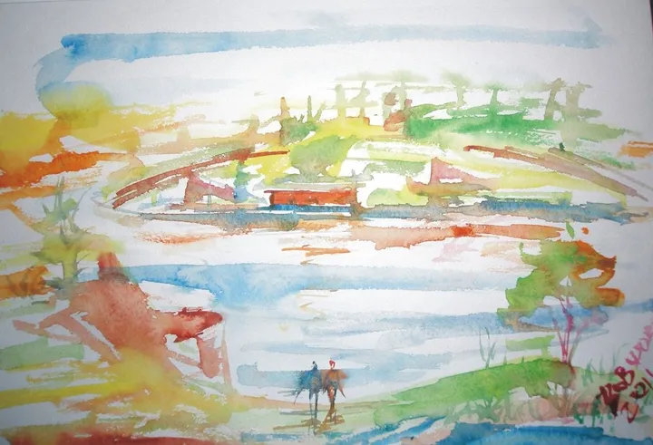 beach-3, artwork by Akpan Usoroh