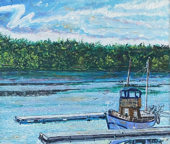 Quai de Beloeil, artwork by Denis Roucau