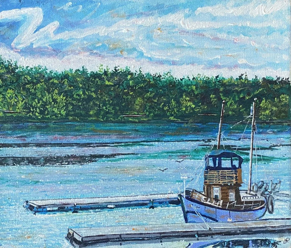 Quai de Beloeil, œuvre de Denis Roucau