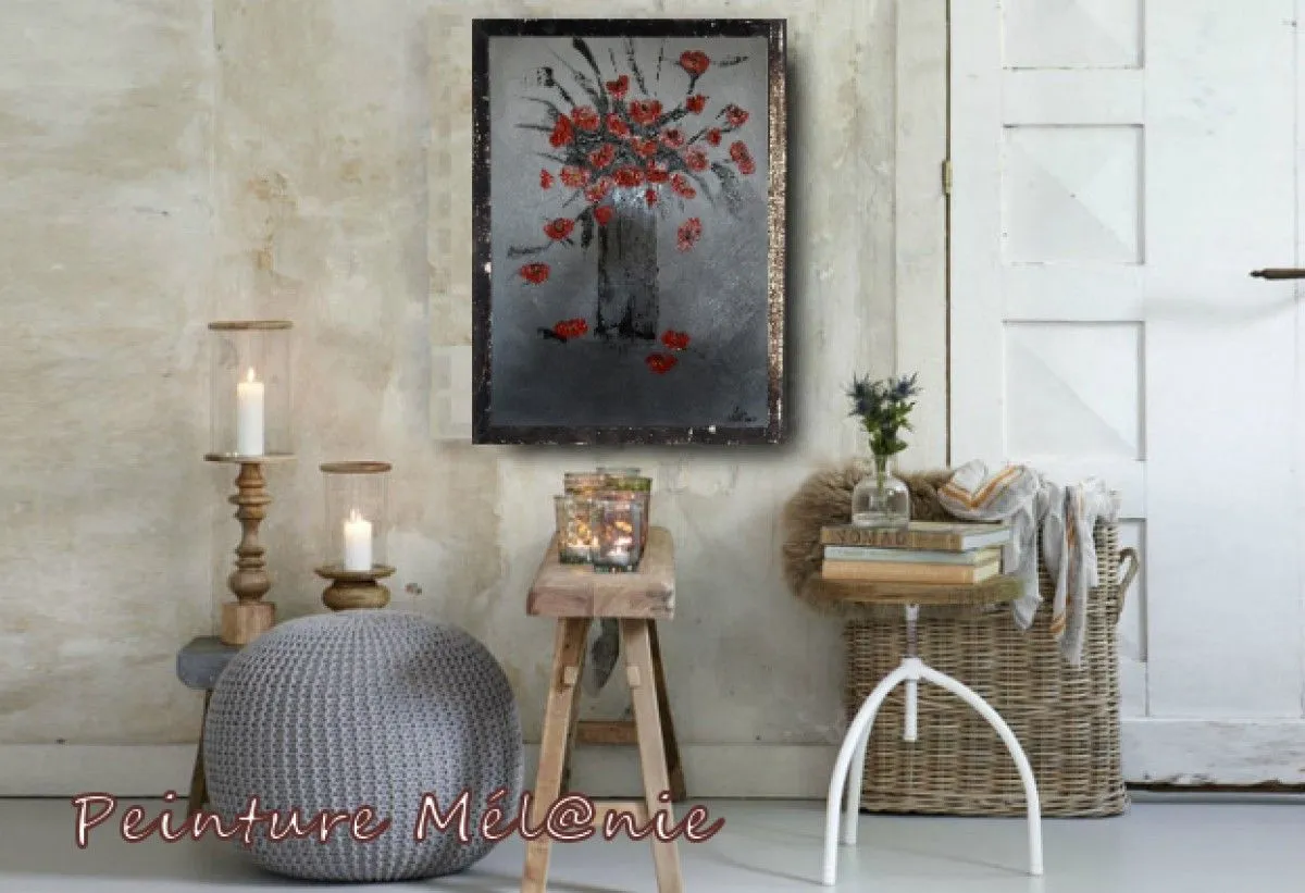 fleur, œuvre de Peinture Melanie