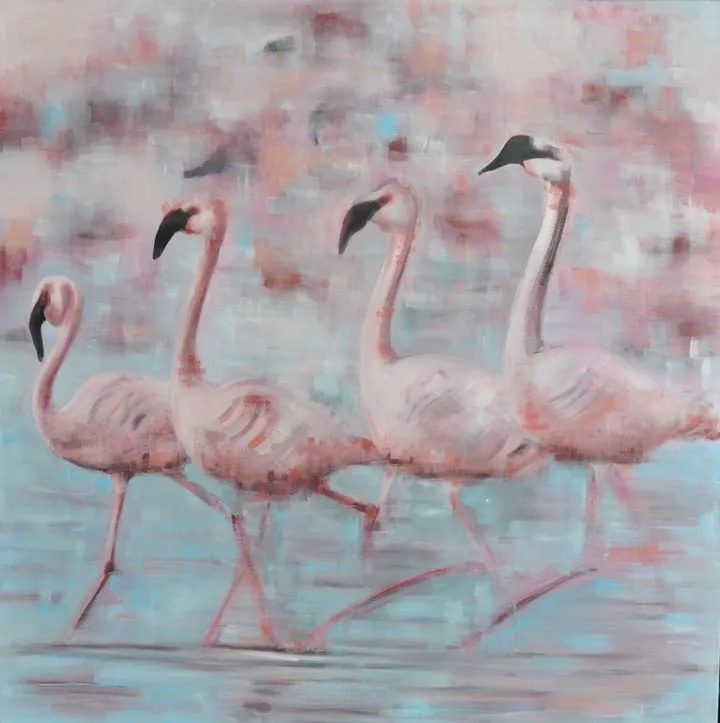 Flamingoes, œuvre de Stephanie Fonteyn