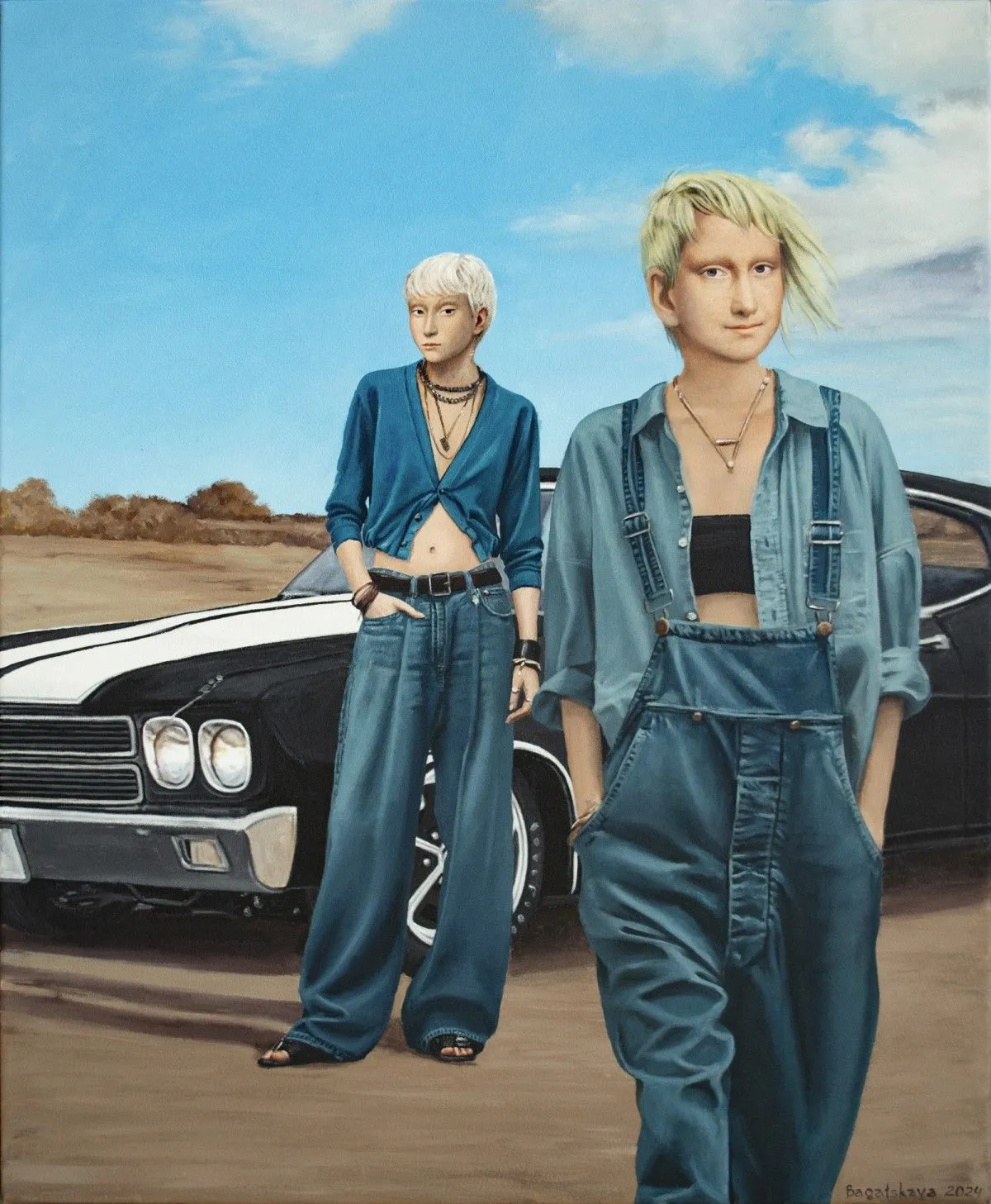 Contemporary portrait "Confident Indifference", œuvre de Nataliya Bagatskaya