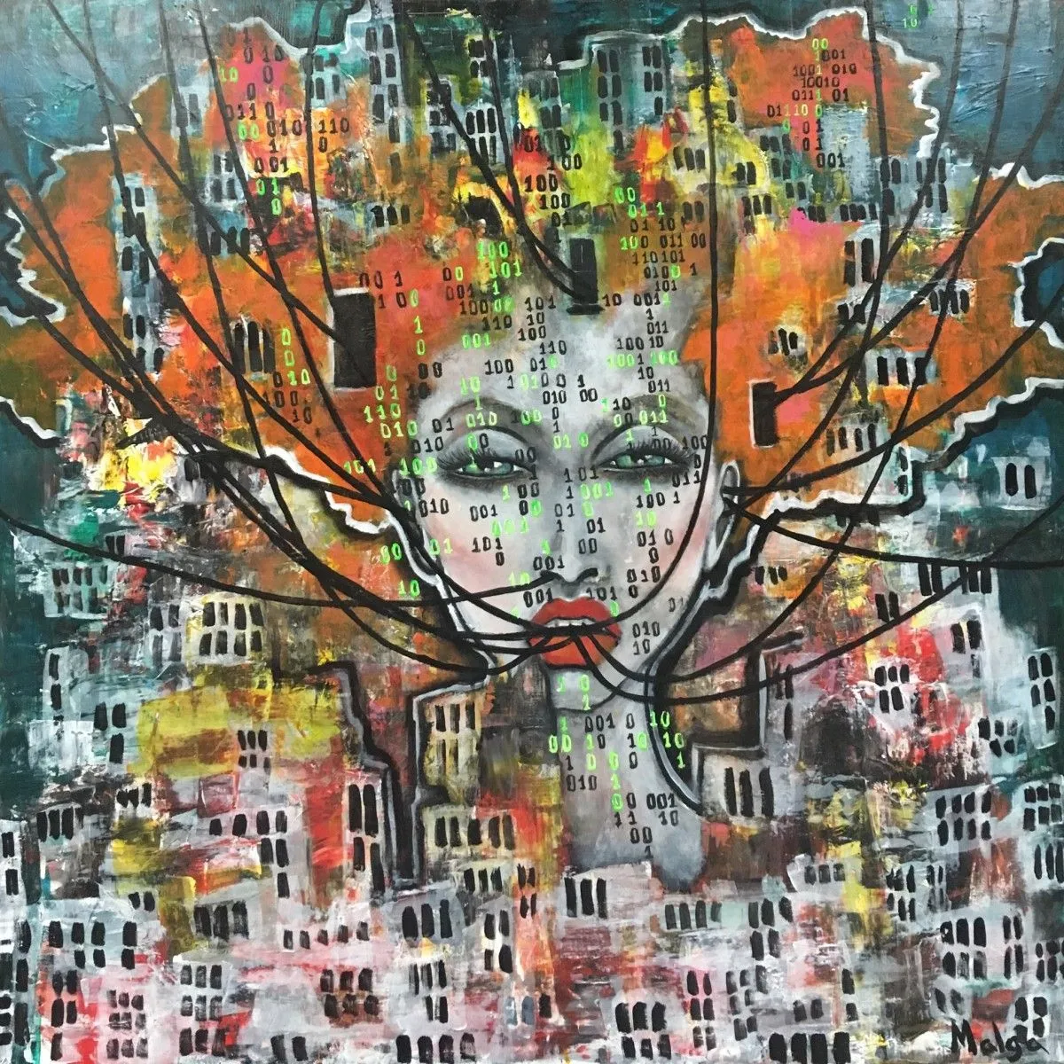 Modem, artwork by Malga Art