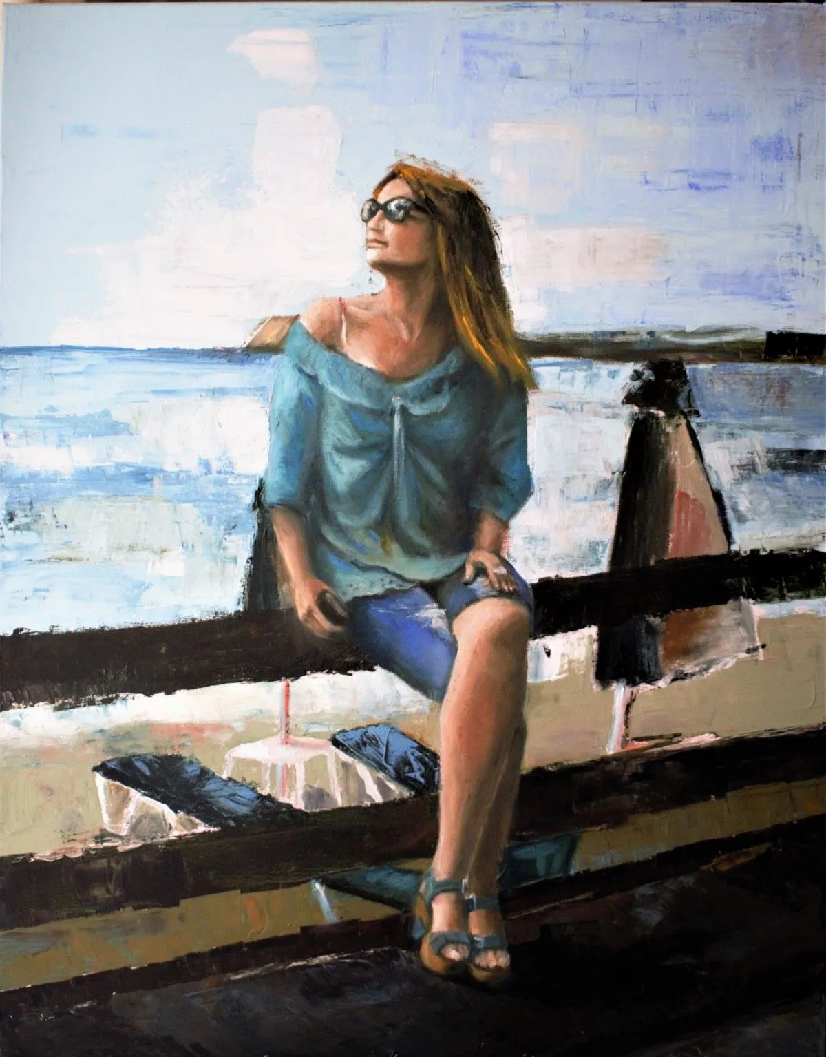 Afternoon light....., œuvre de Magdalena Wozniak-Melissourgaki