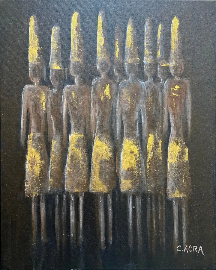 Echoes in Gold, œuvre de Colette Acra