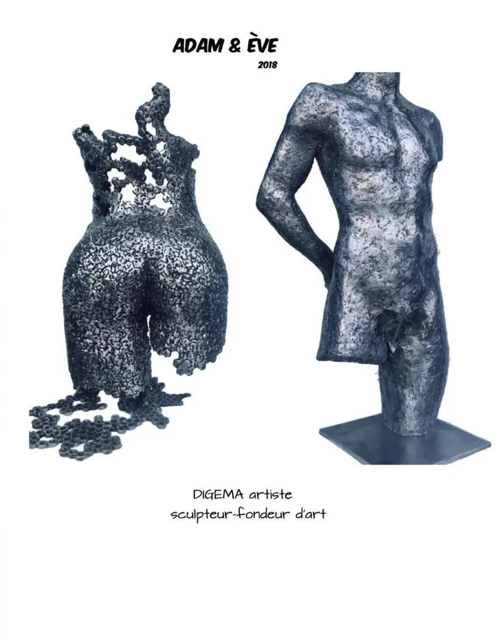 Adam & Ève, œuvre de Dijoux georges Digema