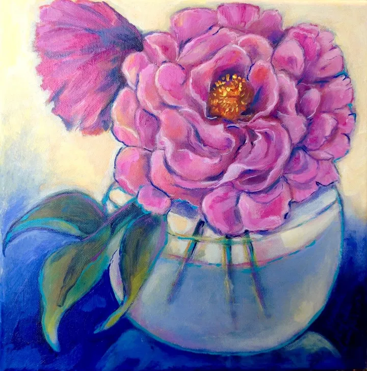 Proud Peony, œuvre de Ursula Lampron