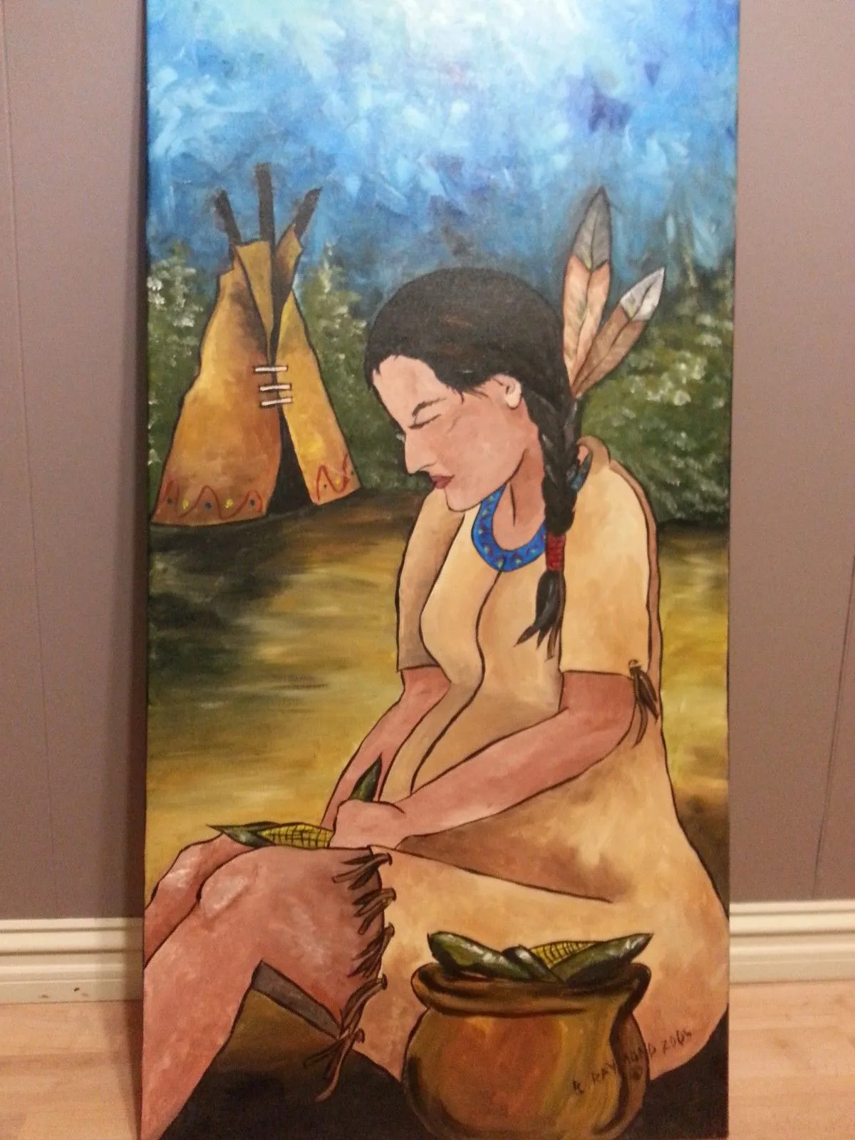 Inspiration Amérindienne, artwork by Brigitte Raymond