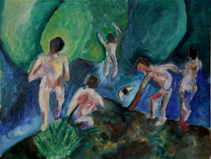 Bathing Boys, œuvre de Kenneth Friend