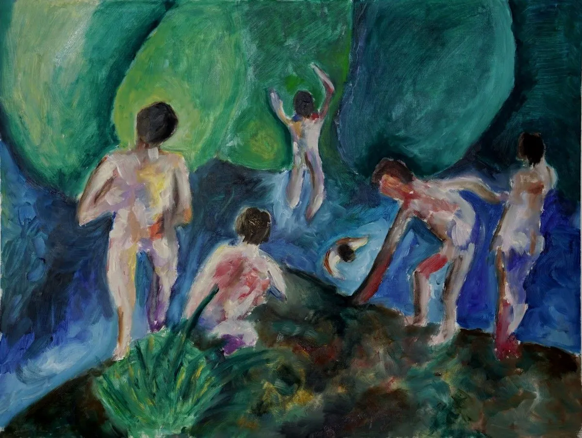 Bathing Boys, œuvre de Kenneth Friend