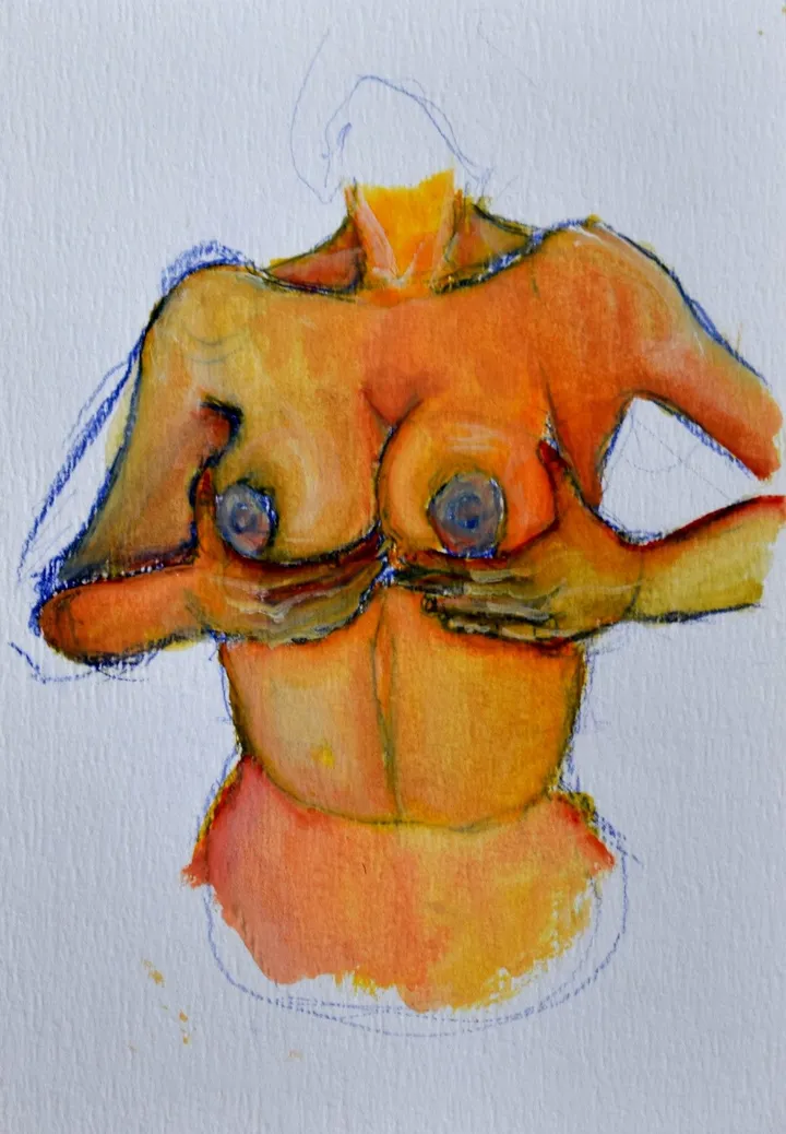 ~Erotic nude (1), œuvre de Olimpia Mazzei
