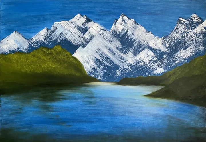 Switzerland "Lyskamm", œuvre de Halenur Yesilova