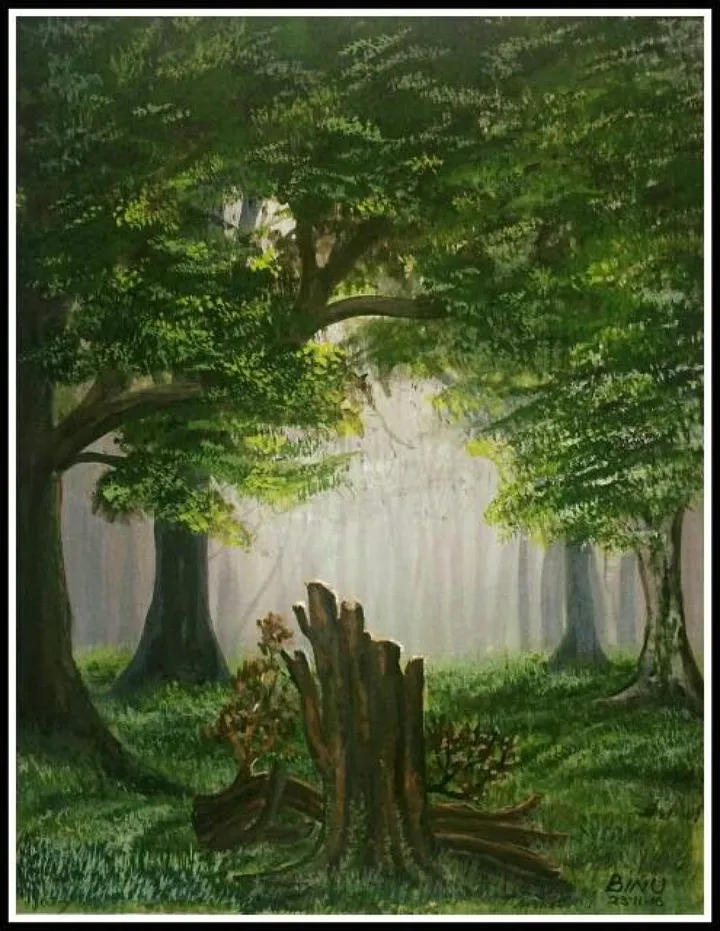 Forest, œuvre de Binu Mohan
