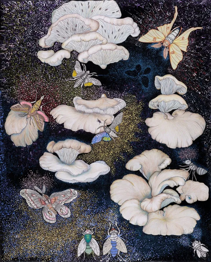 NIGHT FRENZY, artwork by Guylaine Duval