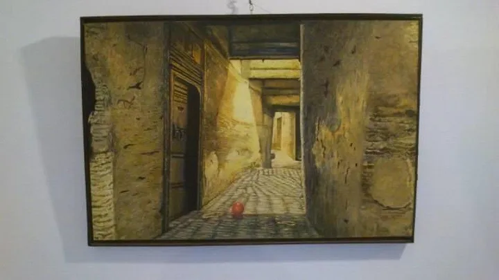 LE TEMPS DE DENNER RUE MEDINA DE FES MAROC, œuvre de KHALIL ALAOUI