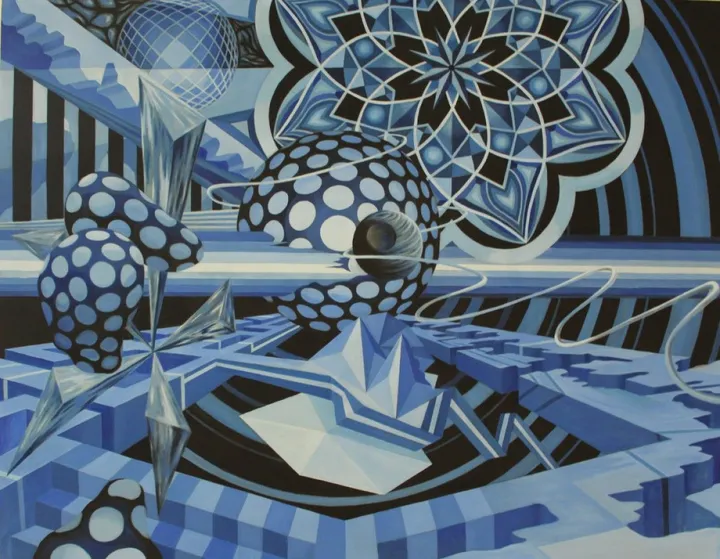 Le rond bleu, œuvre de Patrick Dumas