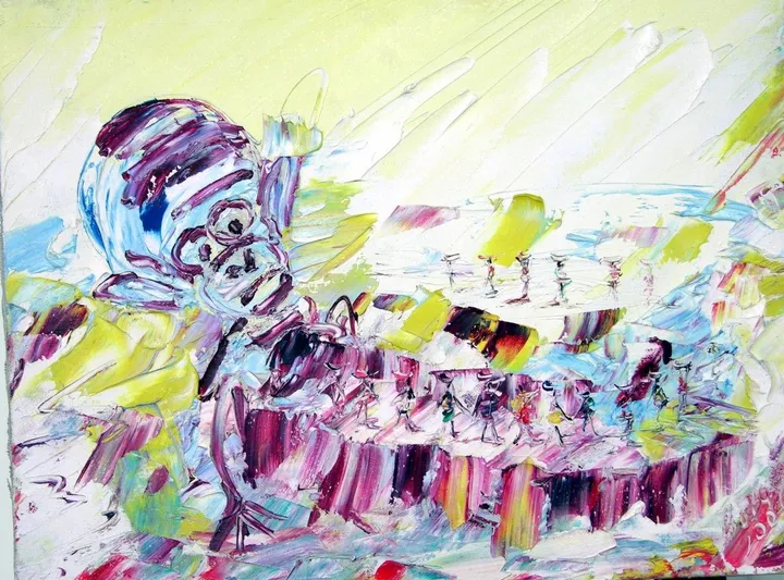 Darwin's Theoty, artwork by Akpan Usoroh