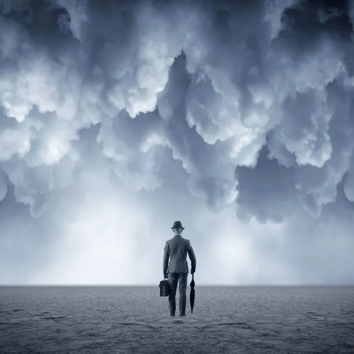 the sky is falling, œuvre de Phil Mckay