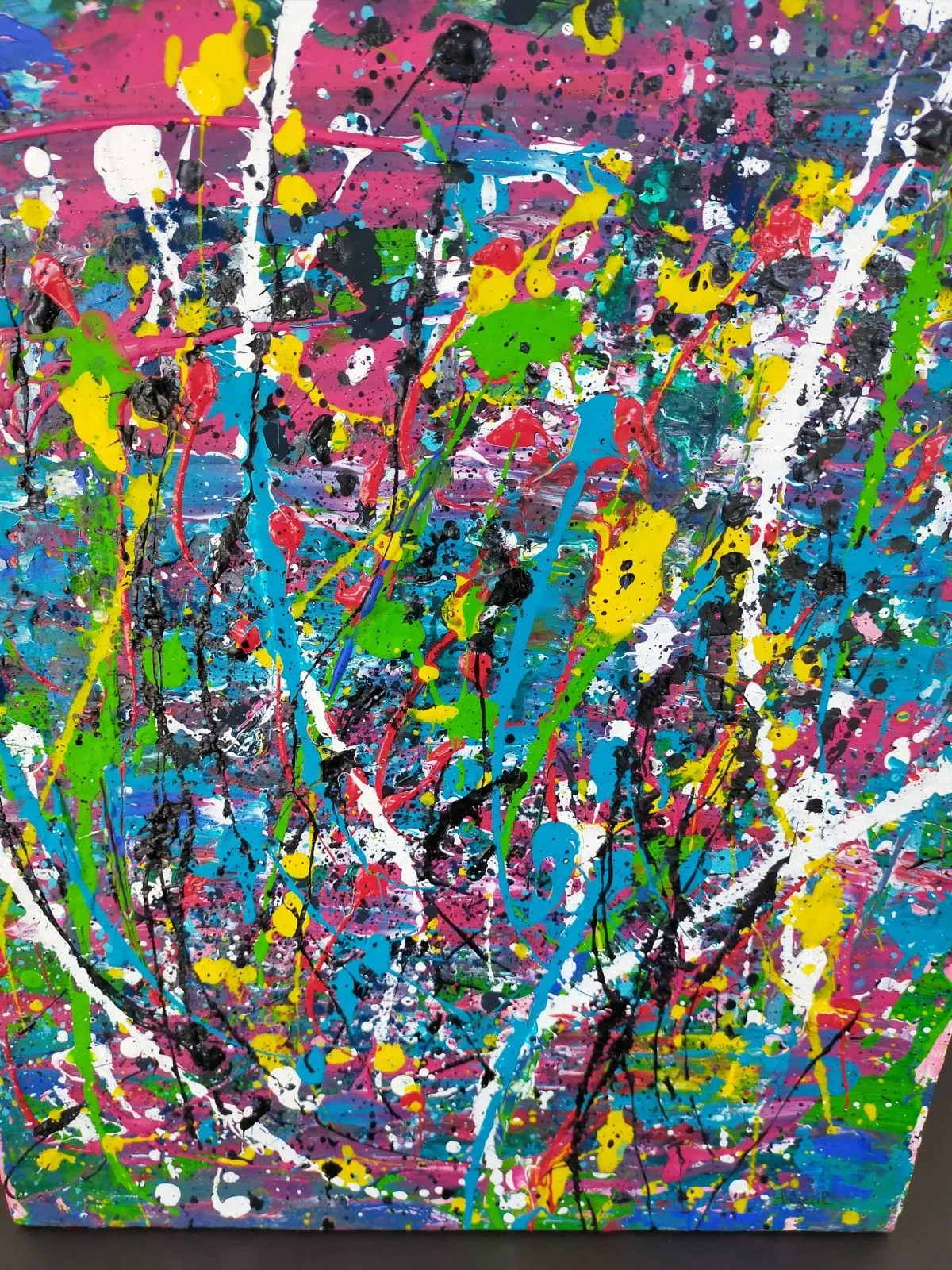 N° 3 pensée pour J. Pollock, œuvre de annick Ayoul