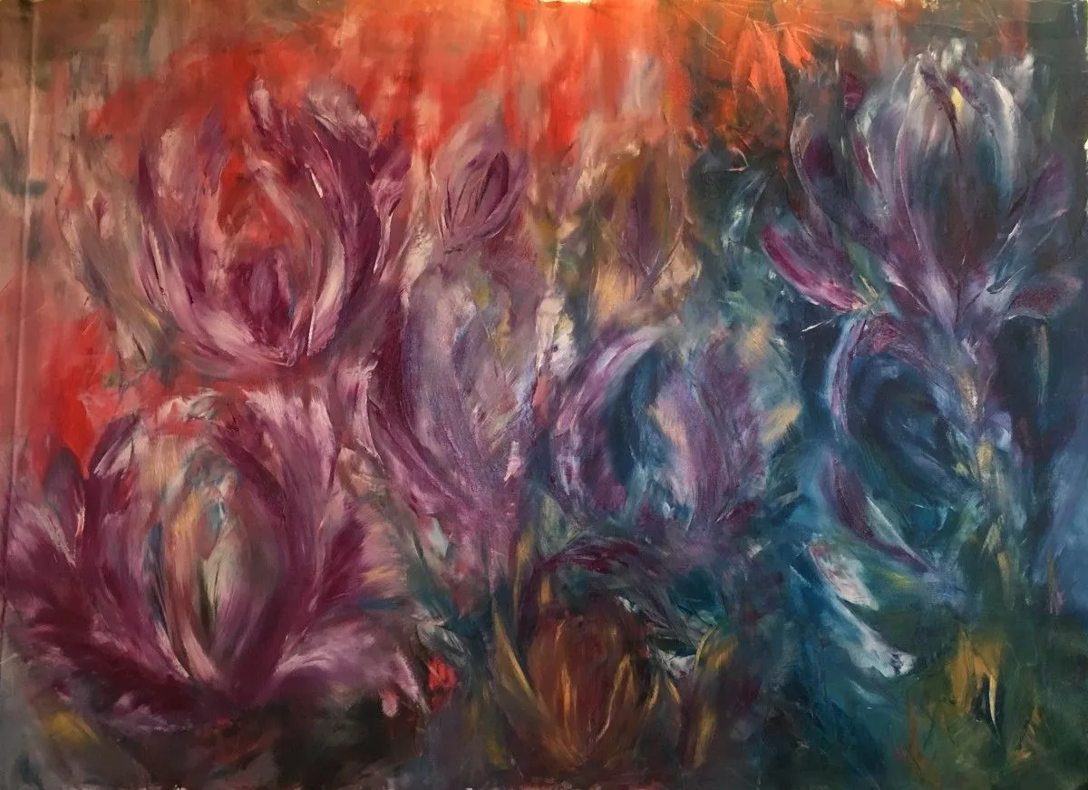 Tulips, artwork by Khrystyna Kozyuk