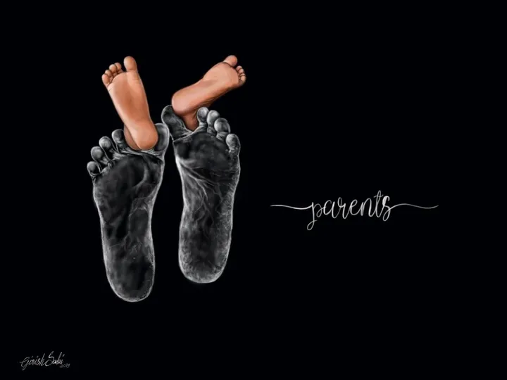 parents, artwork by Girish Salvi
