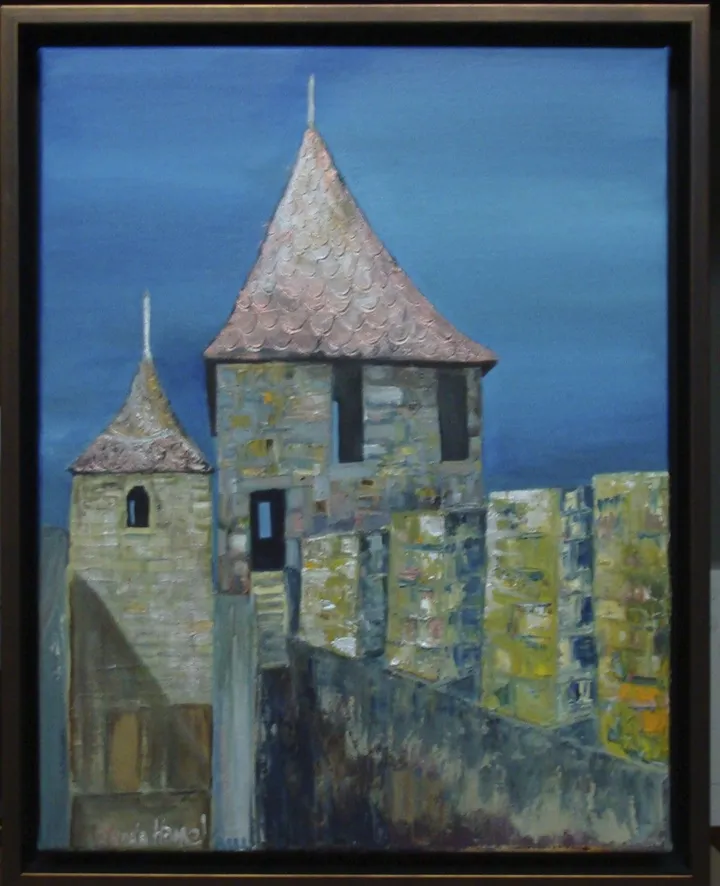 40- Château de Carcassonne, œuvre de Lynda Hamel